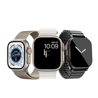 Relógio Digital Smartwatch Ultrix Mini Tela Infinita Acompanha Duas Pulseiras Compatível Android IOS