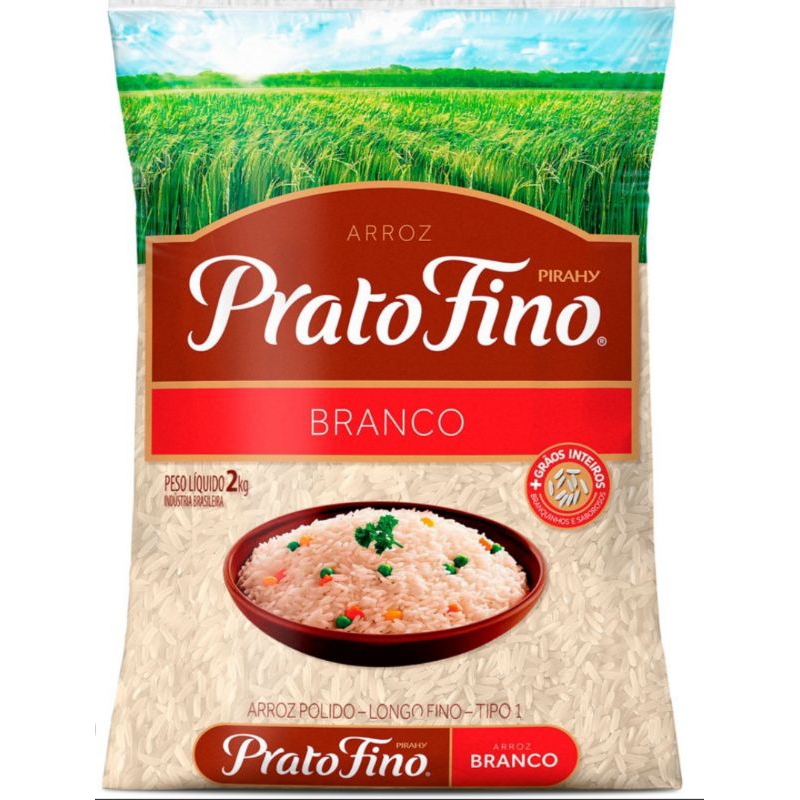 Arroz Tipo 1 Prato Fino 2kg | Shopee Brasil