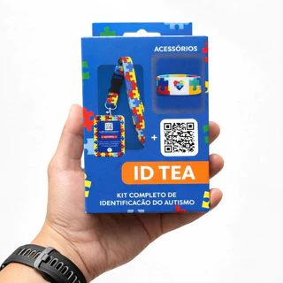 Kit Autista de Identificação do Autismo Completo (Crachá TEA+ Pulseira TEA + QR Code + APP)