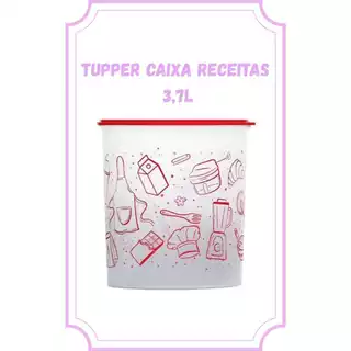 Tupper Caixa Armazenagem Receitas 3,7L Armazenagem