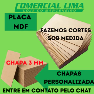 Placa Chapa MDF 3MM Sob Medida PERSONALIZADA CRU Para Quadros Decorativos Porta Retrato Artesanato em Oferta na Shopee