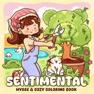 Sentimental 40 Desenhos para colorir FOLHAS SOLTAS + Acetato NÃO VAI ENCADERNADO em Oferta na Shopee