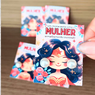 30 Brincos Pérola Lembrancinhas Mimo Brinde Presentes Clientes Festas Dia da Mulher Mãe em Oferta na Shopee