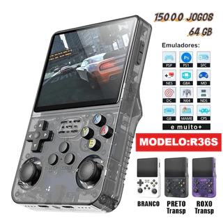 CLONE Console Portátil R36S + de 15.000 Jogos Vídeo Game 64g Linux Tela IPS 3.5 Polegadas em Oferta na Shopee