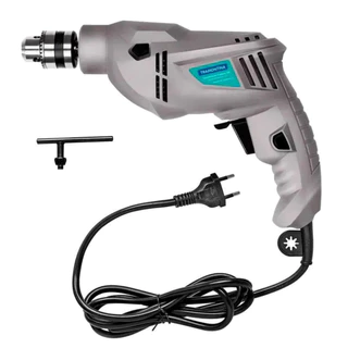 Furadeira de Impacto Tramontina 500W 3/8" 127V Cinza com Velocidade Variável e Reversível