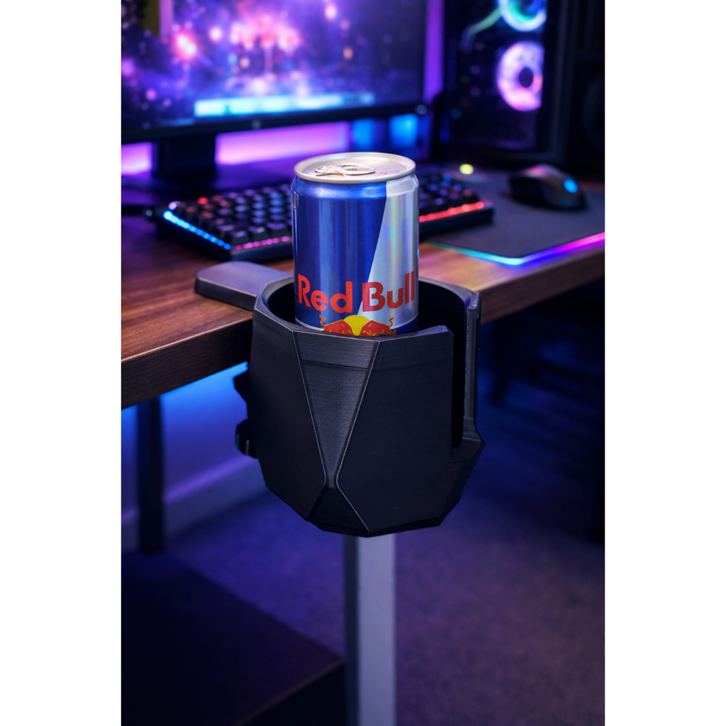 Porta Copos de Mesa com Presilha Ajustável – Suporte Universal para Copos, Latas e Canecas