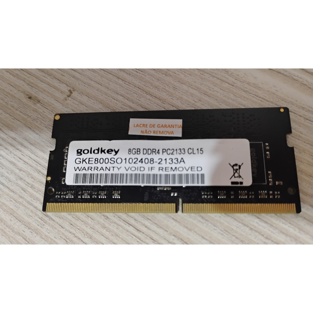Memoria DDR4 GoldKey 8GB 1RX8 SO-DIMM PC4-21300 2666MHZ | Shopee Brasil