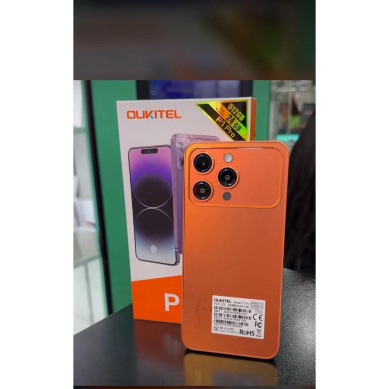 Celular Lançamento OUKITEL P1 PRO Laranja 8+16total 24GB+256GB