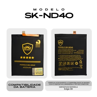 Bateria Oficial Skaiky ND40 Compativel Com Motorola EDGE 30