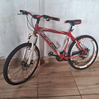 bicicleta MX6 vermelha Aro 26, roda vmark, Gta, freio a disco, 21 marchas em Oferta na Shopee