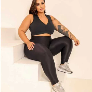Calça legging plus Size de suplex, Confortável, Resistente e com ajuste perfeito ao corpo. Leg.