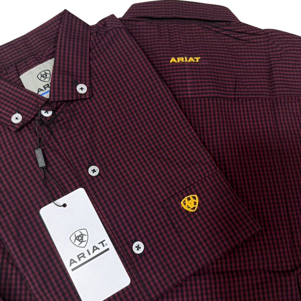 Camisa Manga Curta Ariatt Country Cinchh Masculina Slim Xadrez TXCC ...