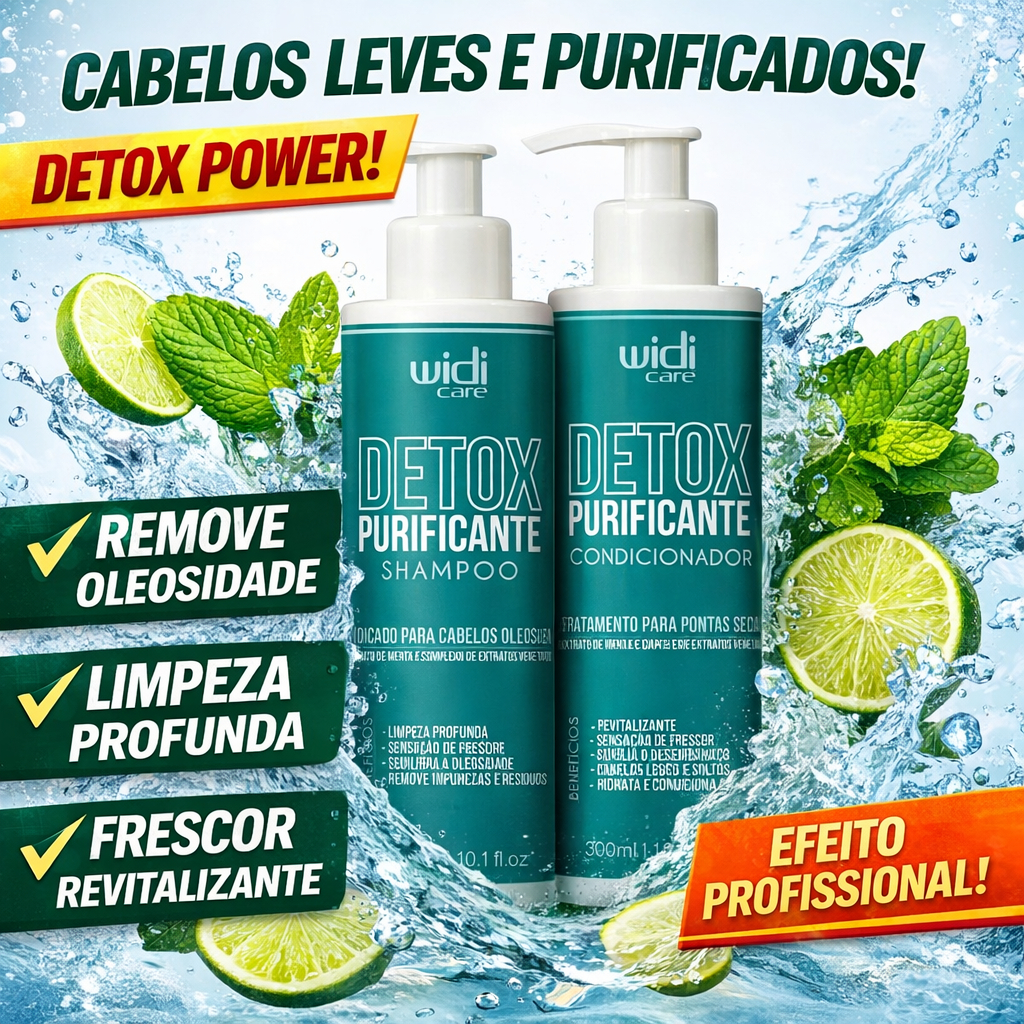 Kit Widi Care Detox Purificante Shampoo + Condicionador Limpeza