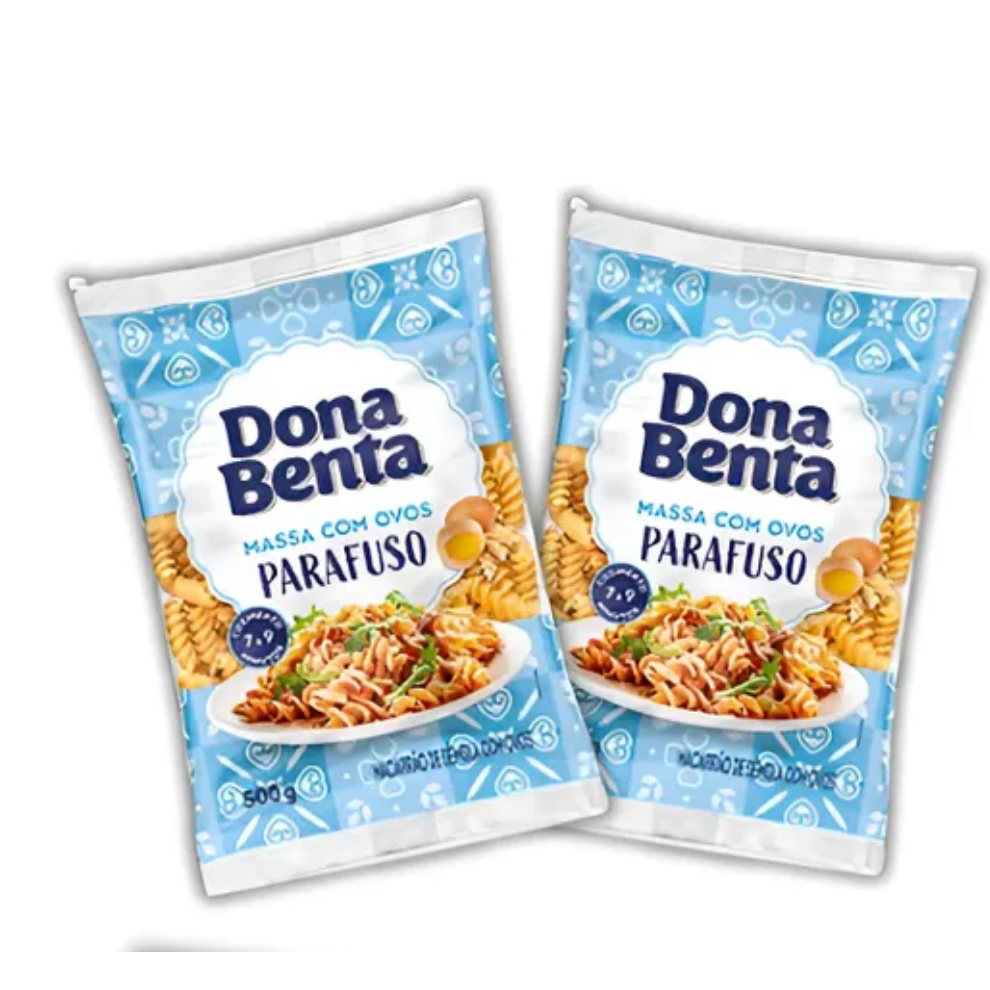 Macarrão Pacote Parafuso Fusilli 500g cada - kit 6 pacotes de macarrão ...