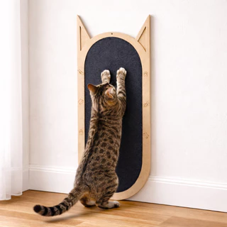 Arranhador Parede Premium Para Gato Afiador Pet Mdf e Carpete