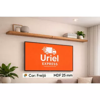 Prateleira Freijó MDF 25mm até 150x20 cm – Suporte Invisível | Sala Cozinha Escritório em Oferta na Shopee