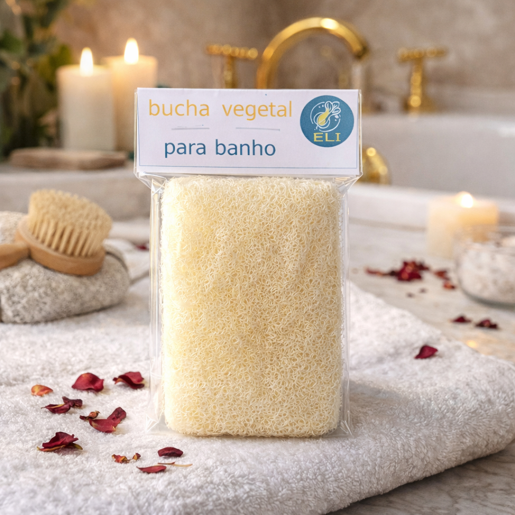 Esponja Premium de Bucha Vegetal Natural IMEDIATO Sustentável e com ...