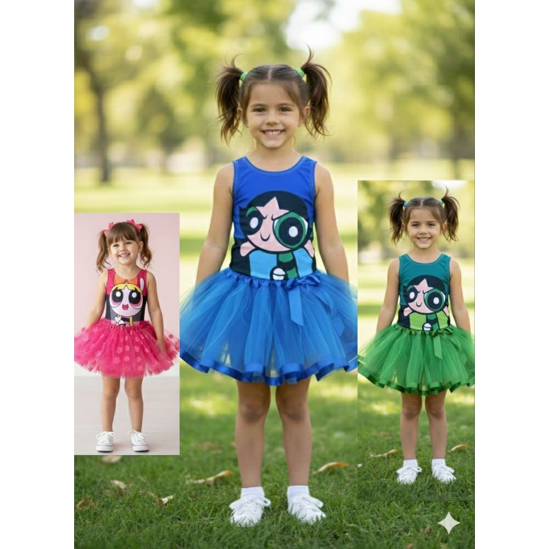 Fantasia infantil menina super poderosas florzinha lindinha docinho ...