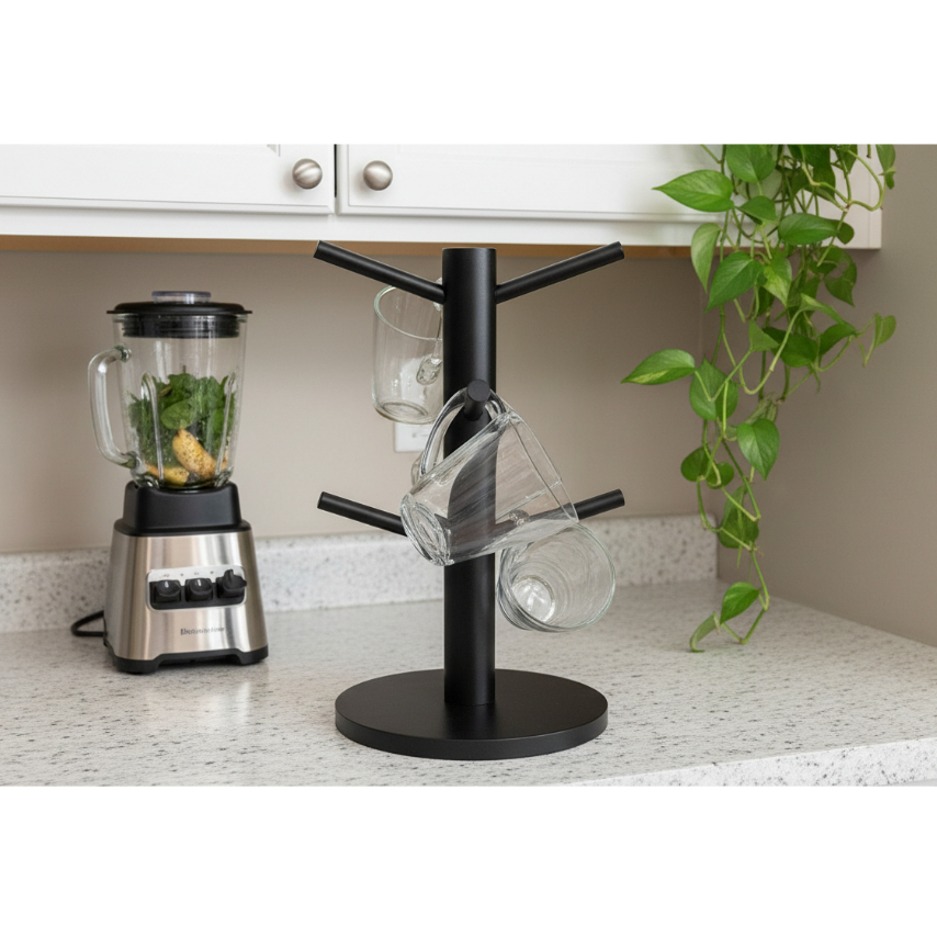 Suporte Organizador de Bancada para Cozinha | Porta Utensílios Moderno | Base Firme | Decorativo e Funcional