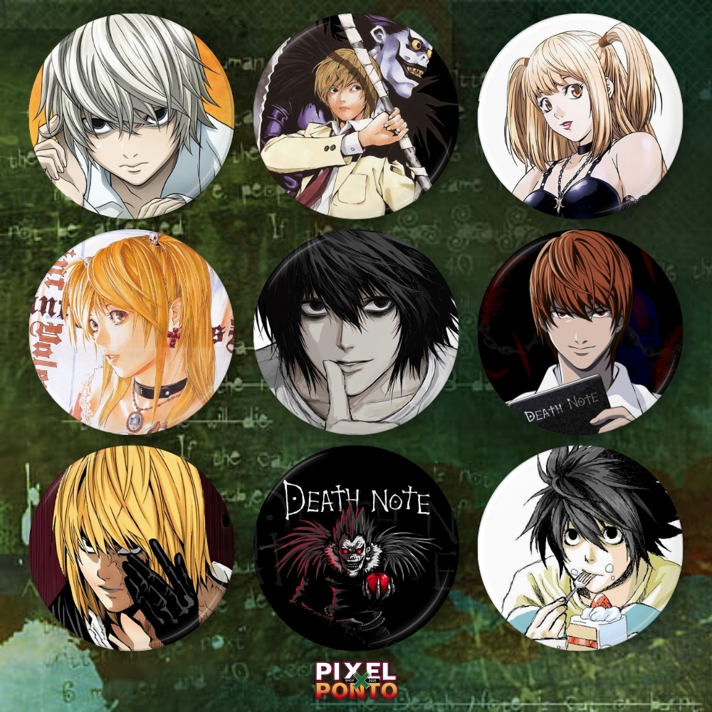 Bottons Death Note Anime Misa Amane Bottom - Light Botons - Buttons ...