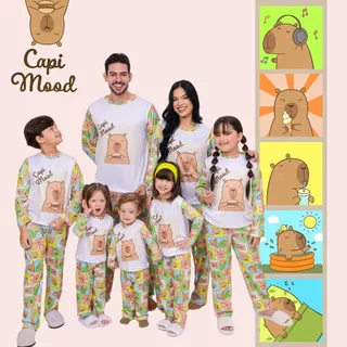Pijama Infantil Divertido Capi Mood Menino Longo em Oferta na Shopee