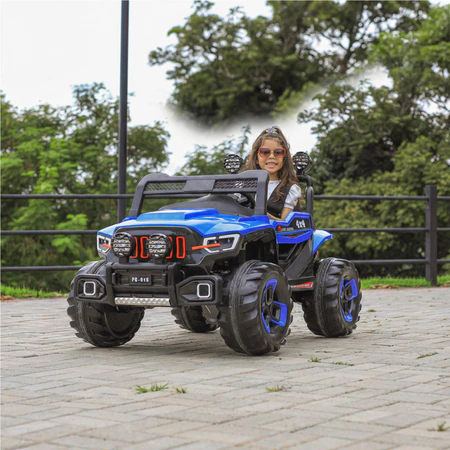 Jipe Carro Eletrico Zippy Toys Super Cross 4x4 12V Com Controle Remoto 2 Lugares