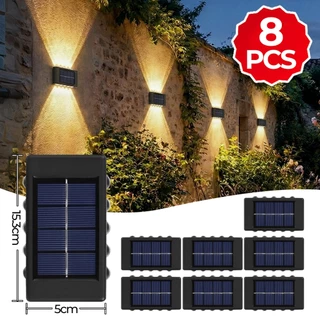 Kit 2/4/6 Luminárias Solares Externas com 6/8/10 LED - Econômicas e Duráveis
