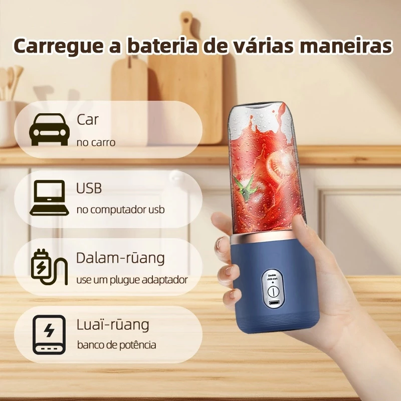 Espremedor AIC OOL em uso com frutas