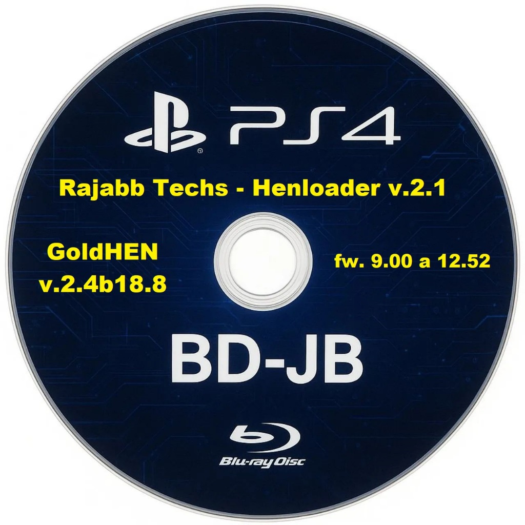 巴　PS4 Disco Ps4 BDJ - Nova vs 2.1 +++ Estável (RAJABB) - Goldhen 2.4b18