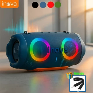Inova Caixa De Som Speaker Bluetooth RGB Portátil 10W/20W Suporta USB/Cartão SD TF alto-falante em Oferta na Shopee