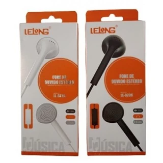 Fone De Ouvido C/ Fio Som De Alta Definição P2 Lelong Le-236 Cor Branco em Oferta na Shopee