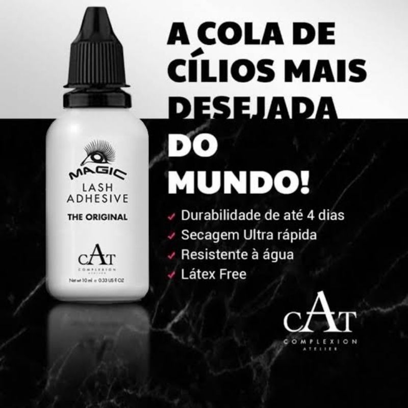 Cola de Cílios Postiços Magic Lash, Extra Forte, Hipoalergênica e à ...