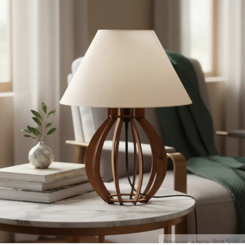 Kit 2 unidades Abajur La Finesse Cupula - Luminária Para Decoração Quarto e Sala — foto 1 — Achou Levou Brasil