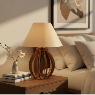 Kit 2 unidades Abajur La Finesse Cupula - Luminária Para Decoração Quarto e Sala — foto 3 — Achou Levou Brasil