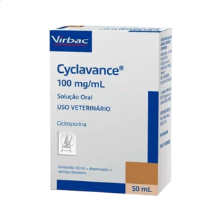 Cyclavance 100mg/mL Virbac Solução Oral 50ml Uso Veterinário em Oferta na Shopee