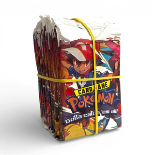 Kit 200 Cards Pokémon = 50 Envelopes Cartinhas Pikachu Ashi em Oferta na Shopee