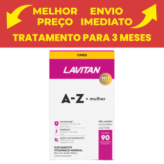 Lavitan Mais A-z Mulher Cimed Com 90 Comprimidos
