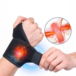 Munhequeira Ajustável Compressão Ergonômica Bilateral Conforto Para Pulso em Oferta na Shopee