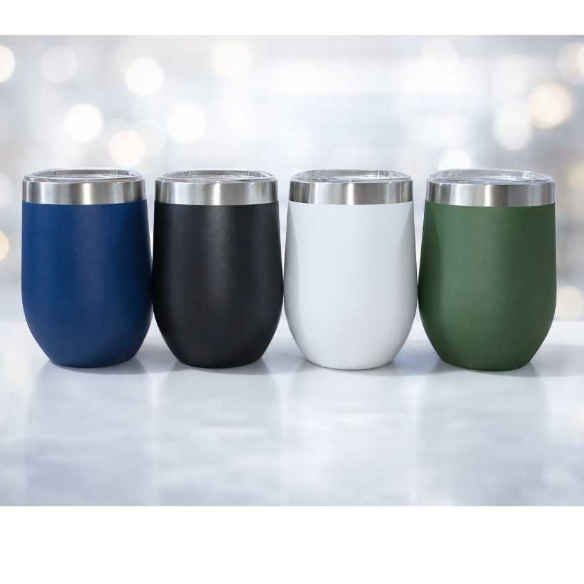 Copo Cuia Térmico 350ml Inox com Tampa Acrílica | Mantém Bebidas Quentes e Geladas | Cores Variadas