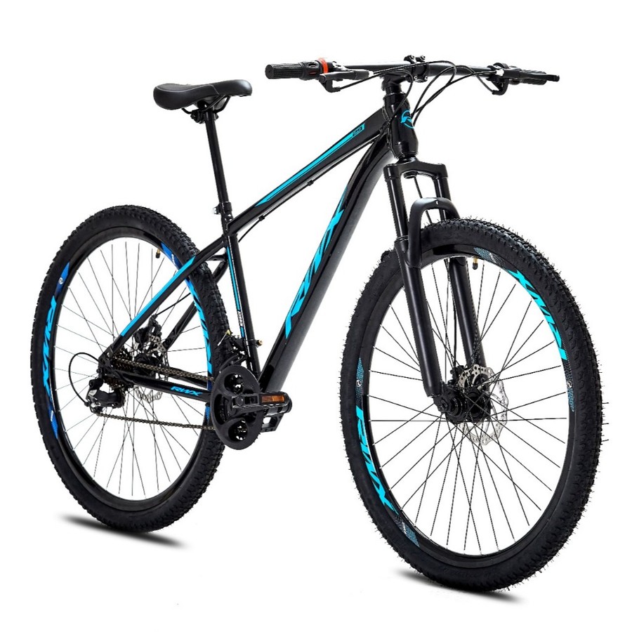 KIT BICICLETA BIKE MTB AÇO CARBONO RWX ARO 29 21V - FREIO A DISCO - TAM. 17.