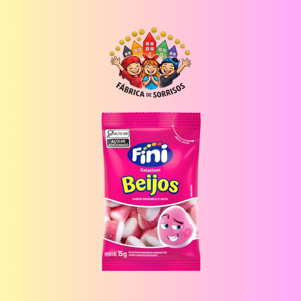 KIT 25 UNIDADES DE MINI FINI BEIJOS SABOR MORANGO - O QUERIDINHO DE ...