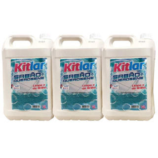 3 Sabao Querosene + Da Brilho 5L Kit Lar em Oferta na Shopee