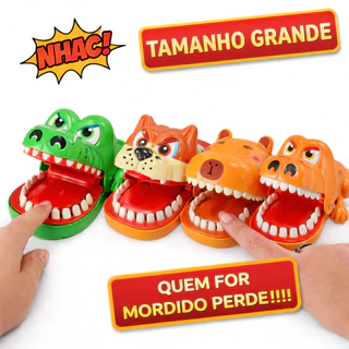 Brinquedo Crocodilo Gigante morde dedo Engraçado Boca Jogo Dentista Jacaré Roleta Brinquedo Diversao em Oferta na Shopee