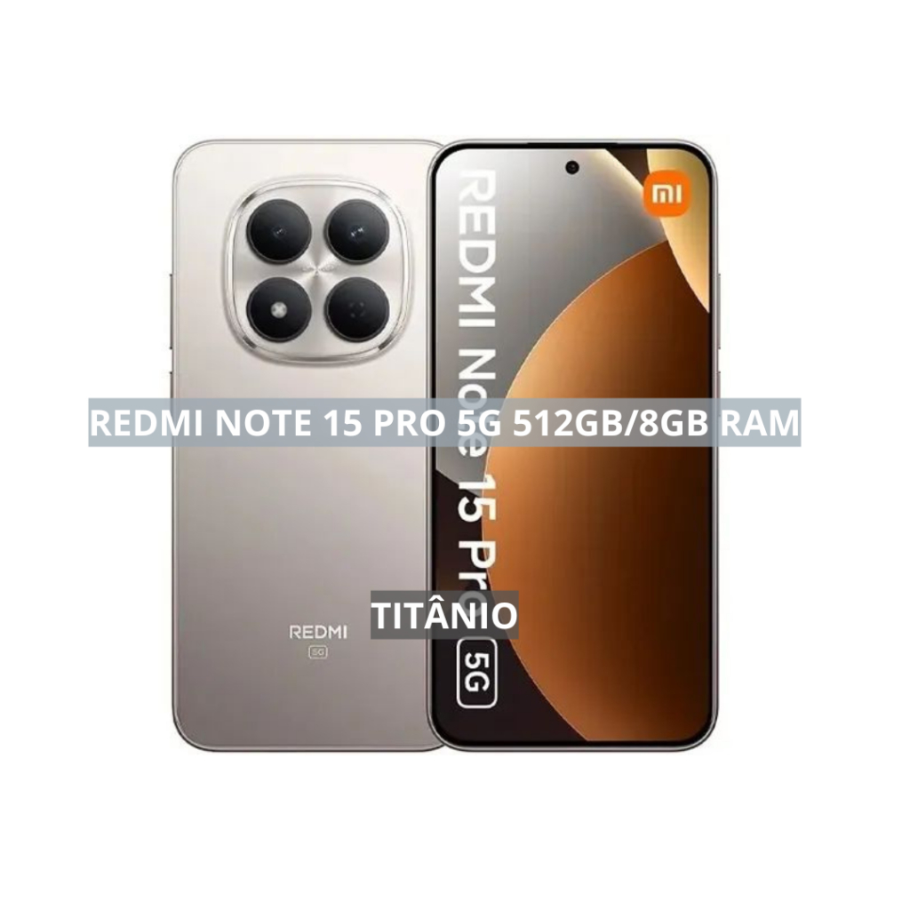 Xiaomi Redmi Note 15 PRO 5G,Versão Global 256GB/8GB RAM, MediaTek