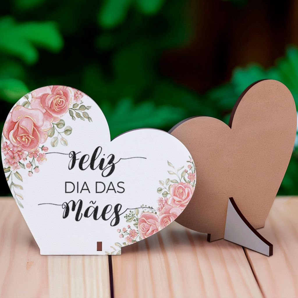Lembrancinha Delicada Feliz Dia Das Mães com Flores Mdf em Oferta na Shopee