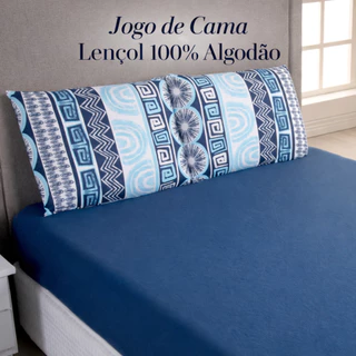 Jogo de Cama Lençol 100% Algodão com Elástico Não da Bolinhas Antialégico Fronhas com Zíper Solteiro Casal Queen King em Oferta na Shopee