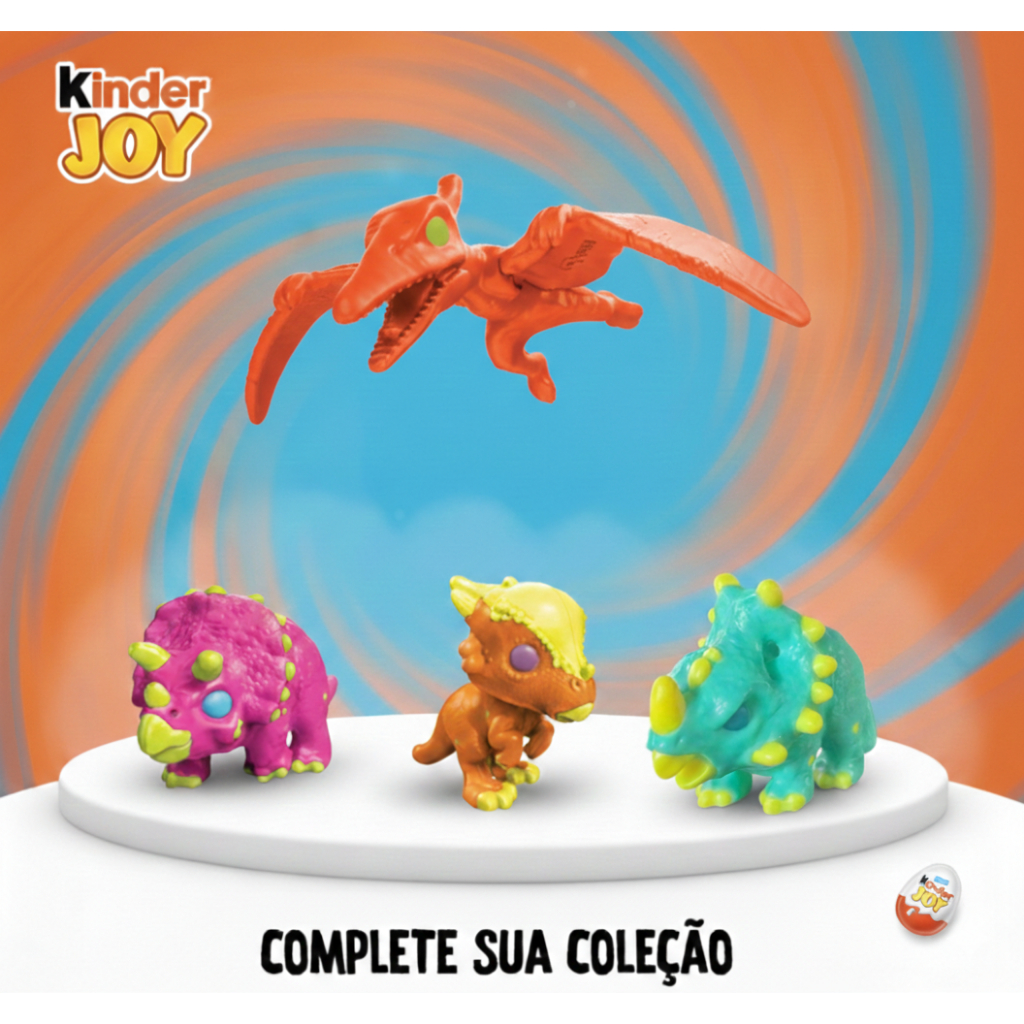 Complete Sua Coleção Kinder Joy Raro Pteranodonte e Importados JURASSIC ...