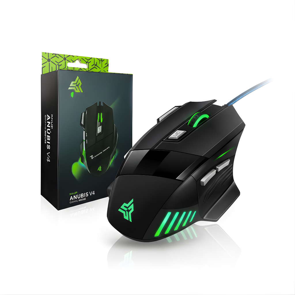 Mouse Gamer Knup KP-V4 RGB 2400 DPI USB | Alta Precisão + 7 Botões ...