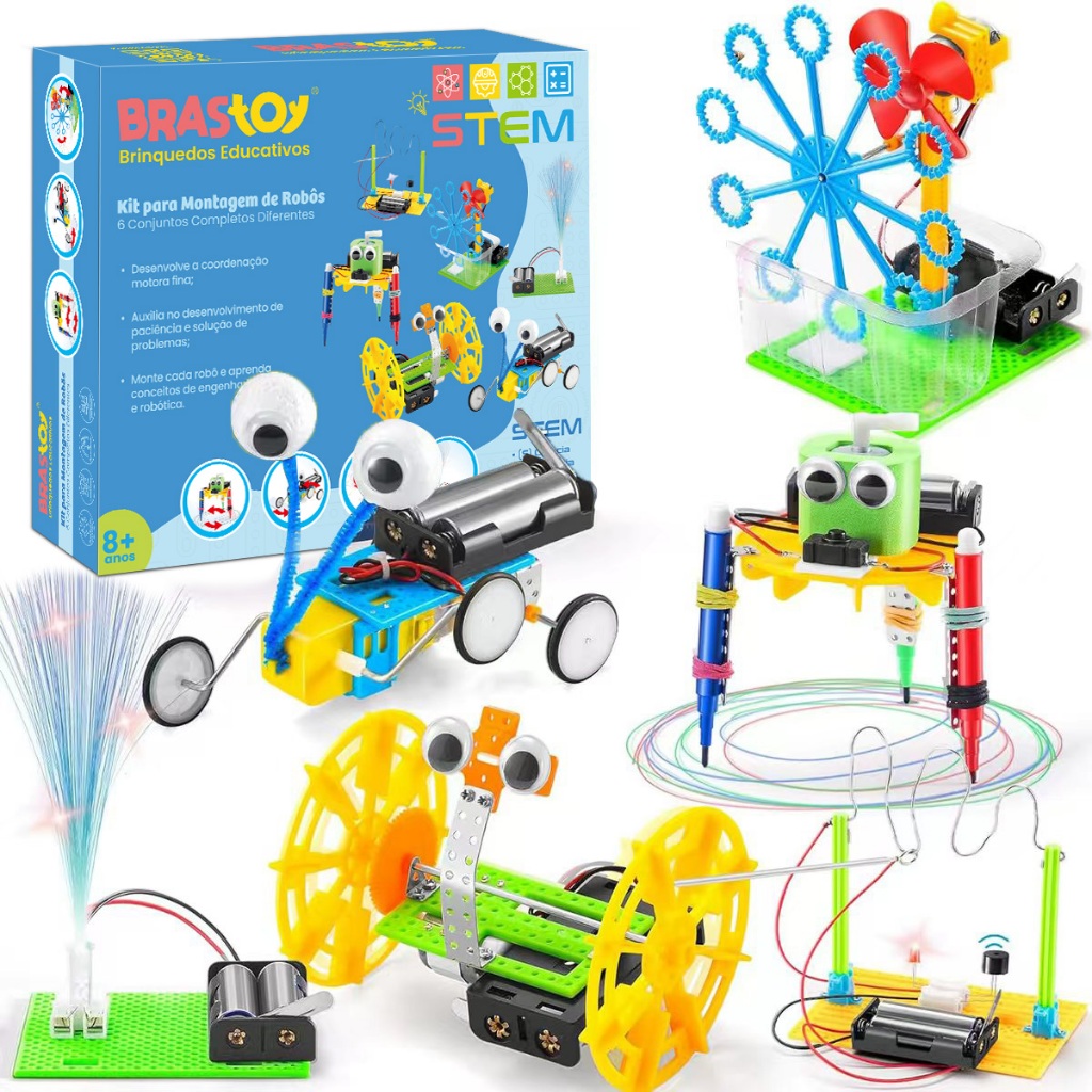 Purd Stem キット Kit de brinquedos robóticos científicos STEM 6 em 1 e 5 em 1