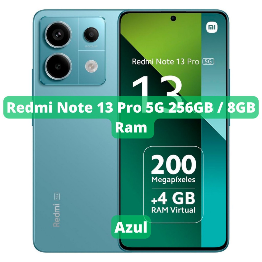 Smartphone Xiaomi Redmi Note 13 Pro 4G NFC Versão Global com NF
